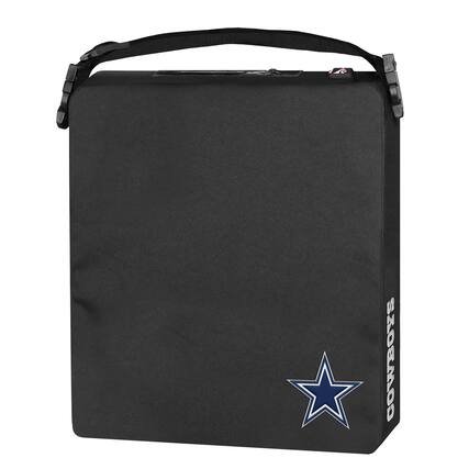 Front. ActionHeat - Black Dallas Cowboys 5V Battery Heated Seat Cushion - Black.