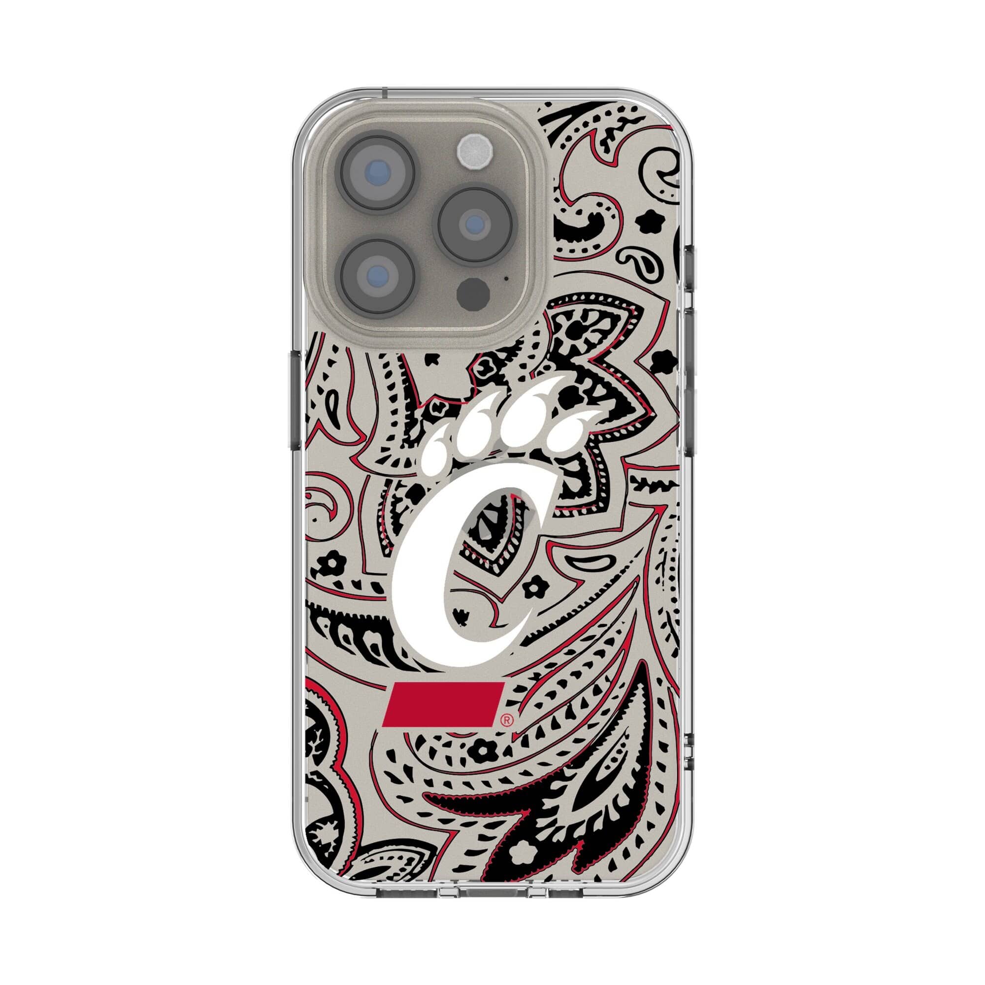 Keyscaper - NCAA - Cincinnati Bearcats iPhone Paisley Design Clear Case - 12/12 Pro - Multicolor price history on PriceWatchPro
