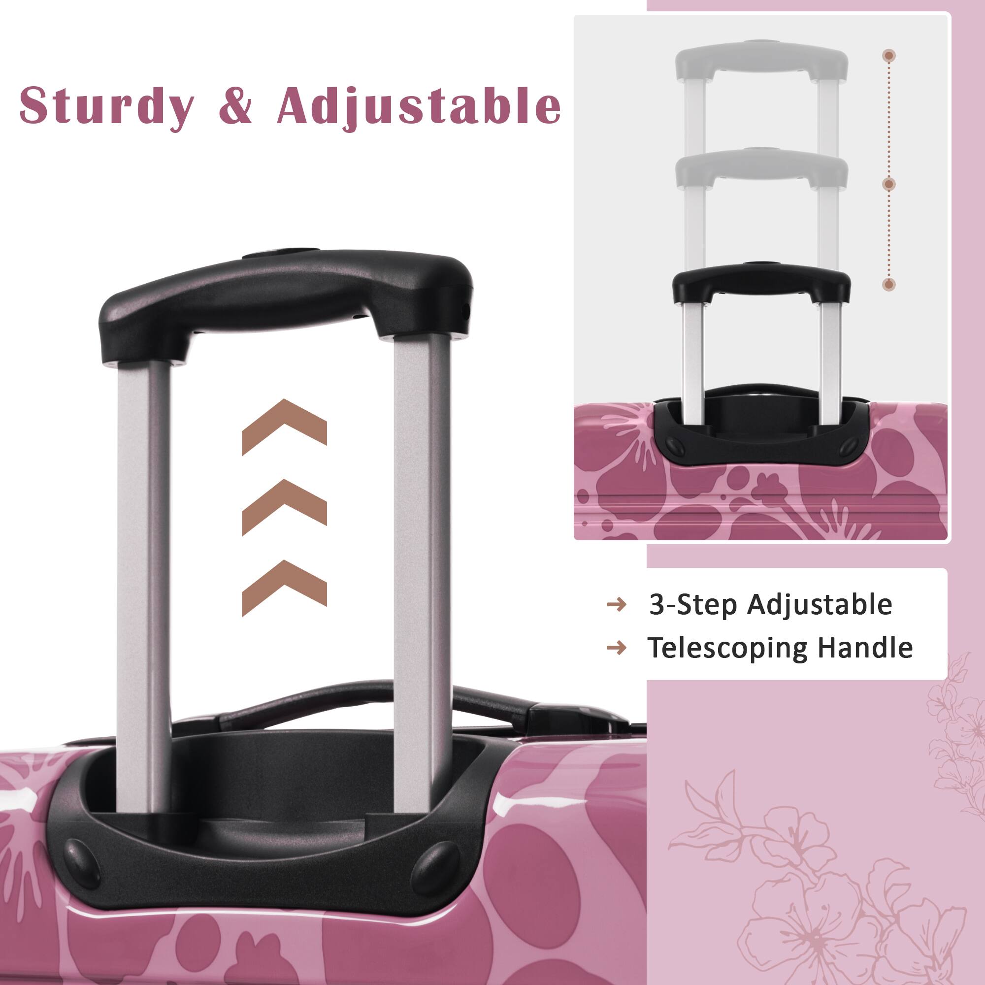 Sturdy & Adjustable

3-Step Adjustable Telescoping Handle

- 3-Step Adjustable
- Telescoping Handle