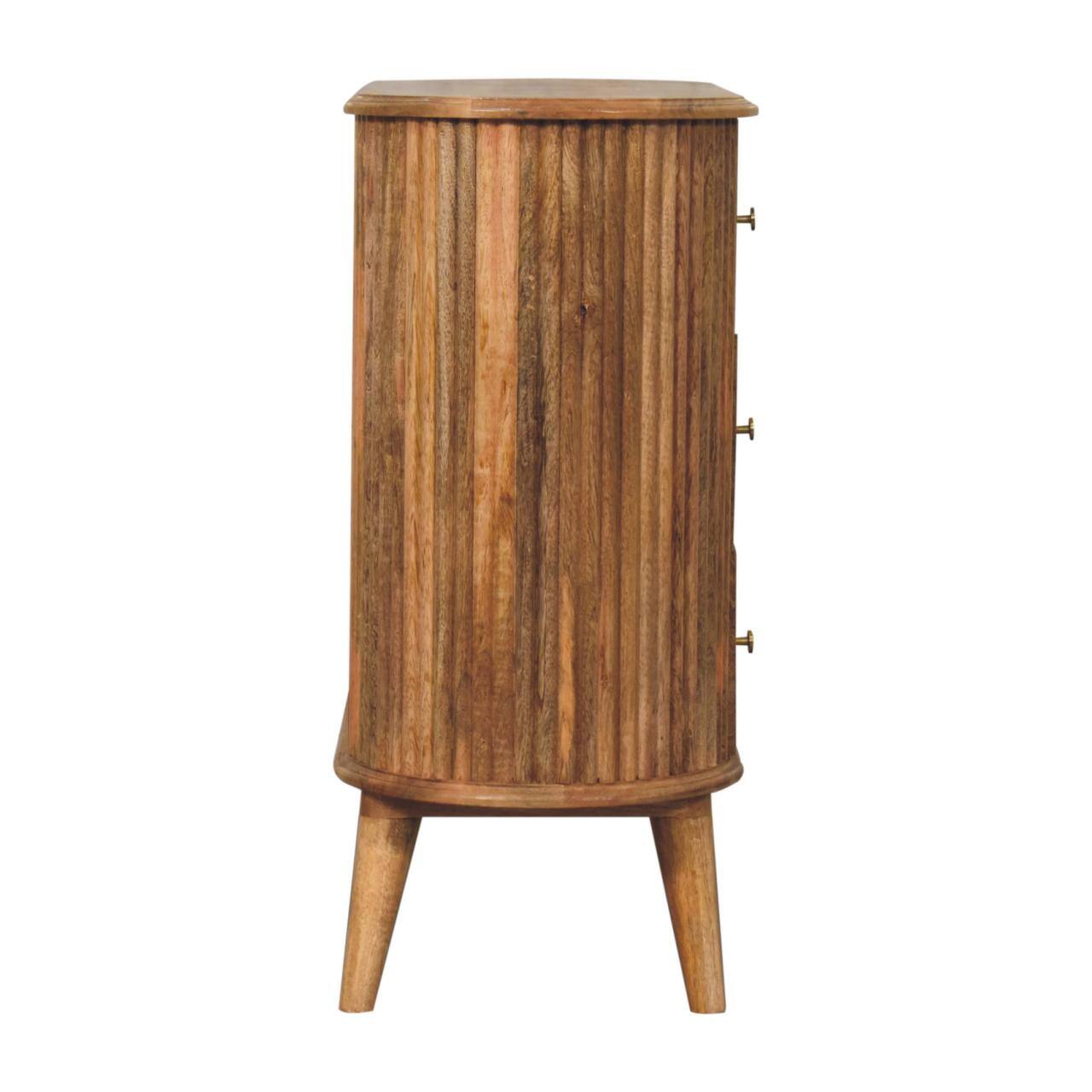 Alt View 5. Artisan Furniture - Artisan Furniture Solid Wood Soba Nordic Chest, 3 Drawers, Brown - Brown.