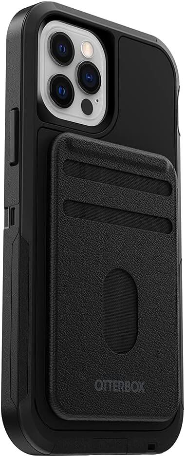 Angle. OtterBox - OtterBox Detachable Wallet for MagSafe | Color: Black - Black.