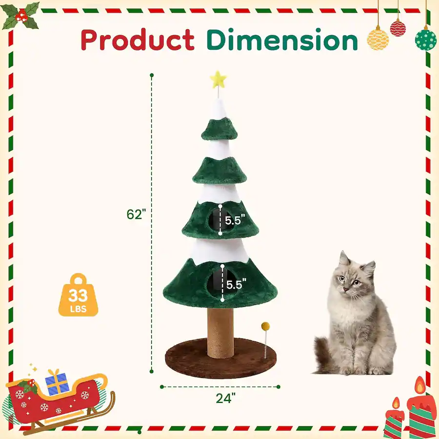 Static Tree Climbing Rope KyyWee Product Name: 62 Inch Multi Level Cat Tree with Scratching Posts ...