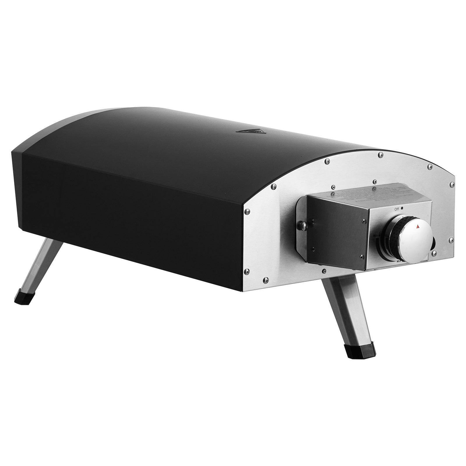 Alt View 10. Glintex - 12in Pizza Oven Gas Maker, Portable Outdoor Foldable Oven for Camping and Backyard Cooking - Black.