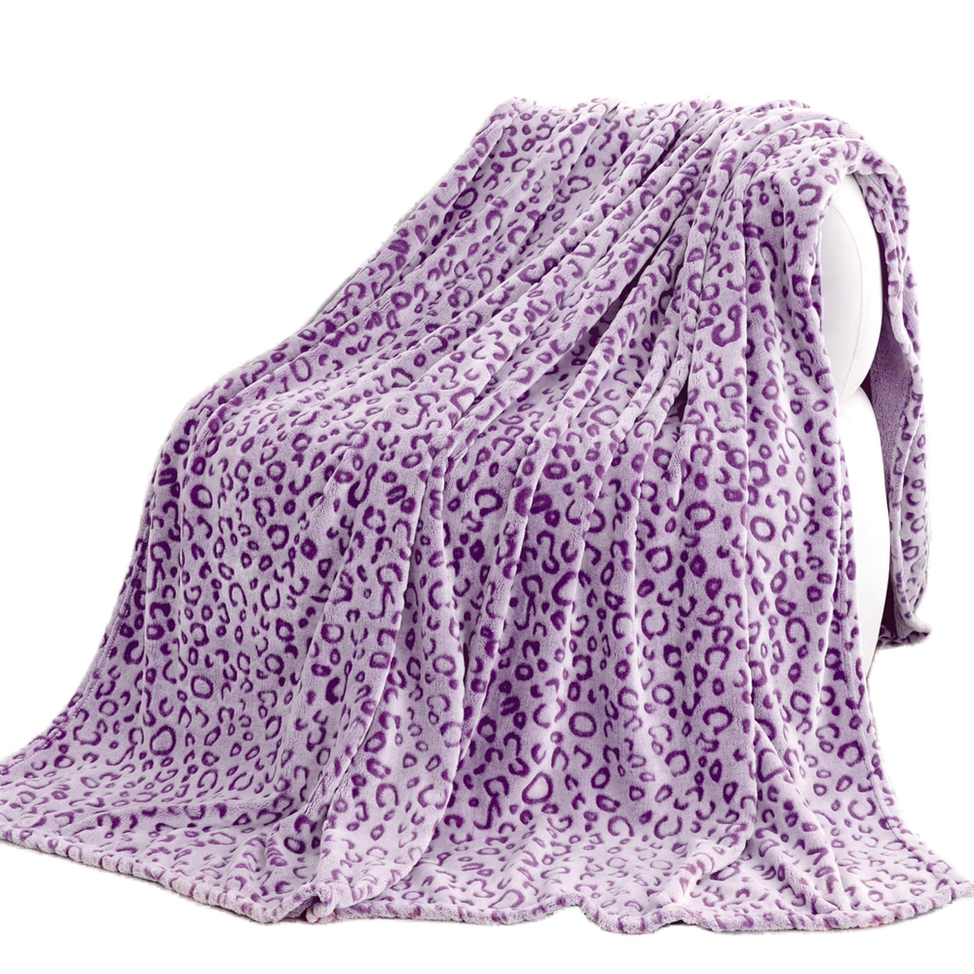 Leopard Purple-Queen Size 90" x 90" (230 x 230 cm