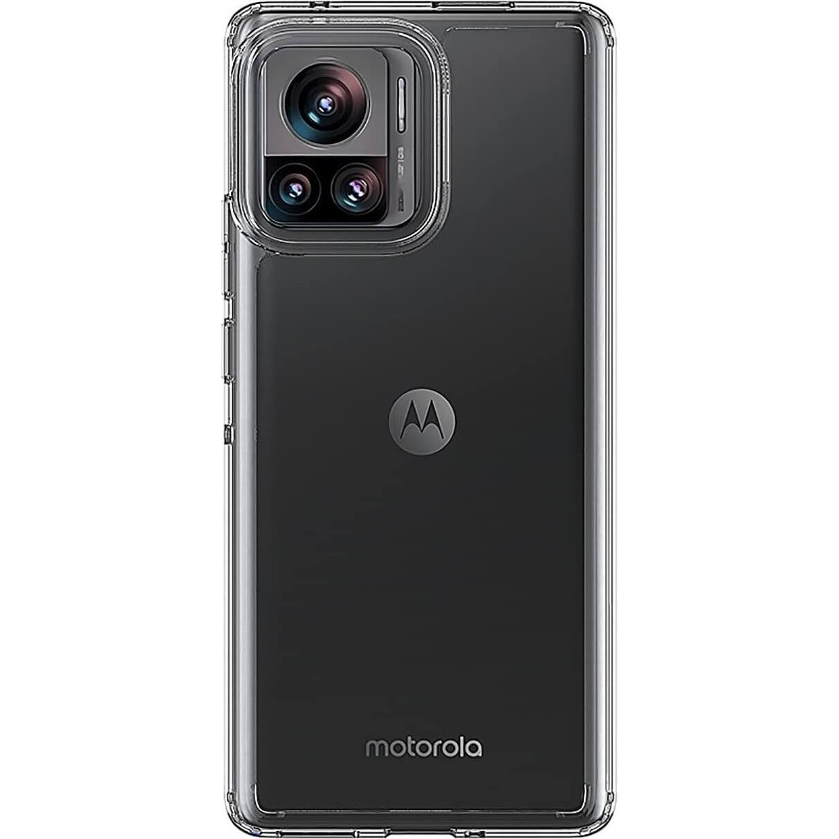 Front. SaharaCase - Hybrid-Flex Hard Shell Series Case for Motorola Edge+ (2023) - Clear.