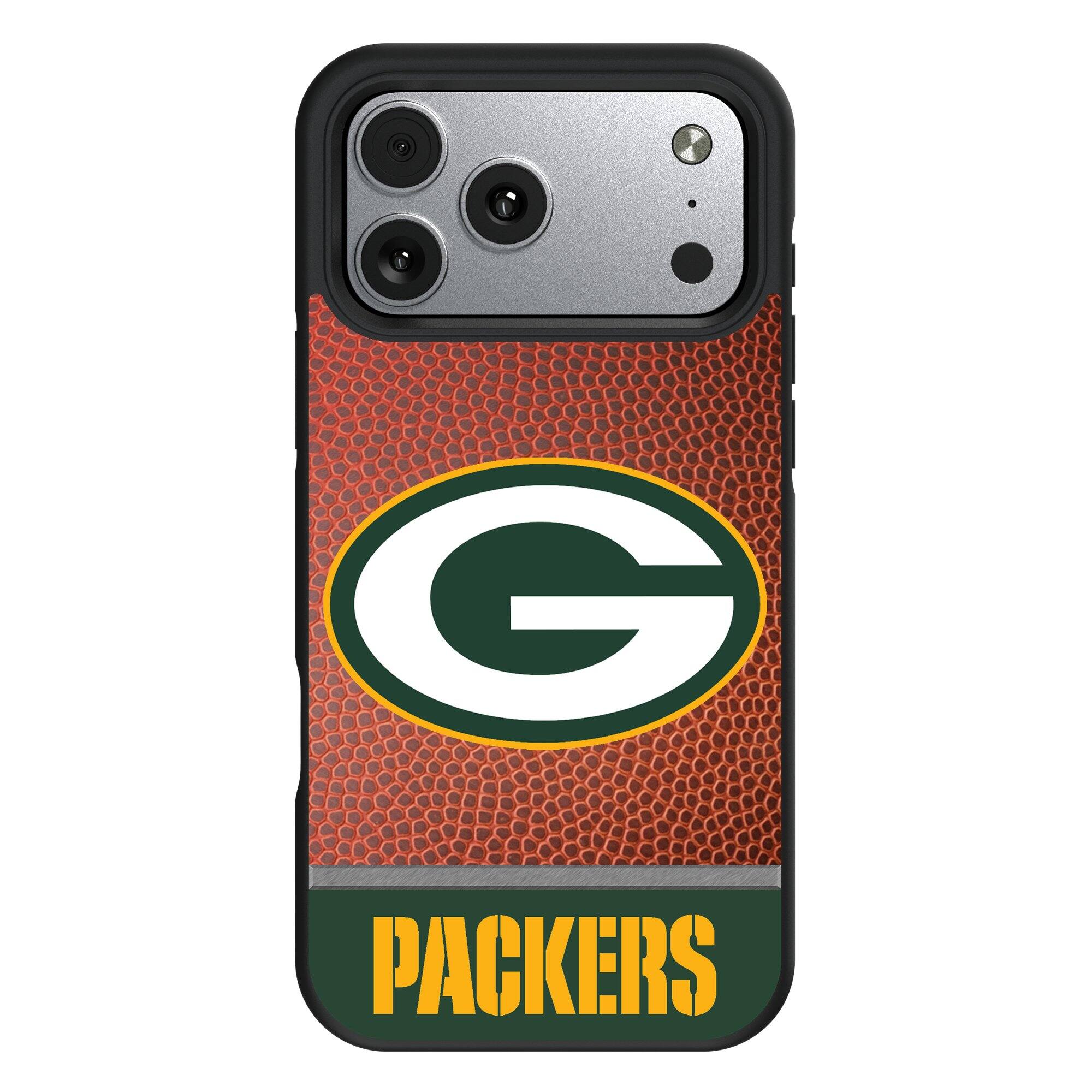 Front. Keyscaper - Green Bay Packers Bump Case with 8.2ft Drop Protection - 16 Pro Max - Multicolor.