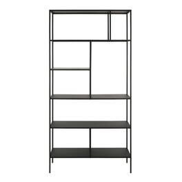 Hudson&Canal - Winthrop 72" Tall Bookcase - Blackened Bronze