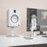 Alt View 6. Kanto - 6" Universal Desktop Speaker Stands with Cable Management, Pair - White.