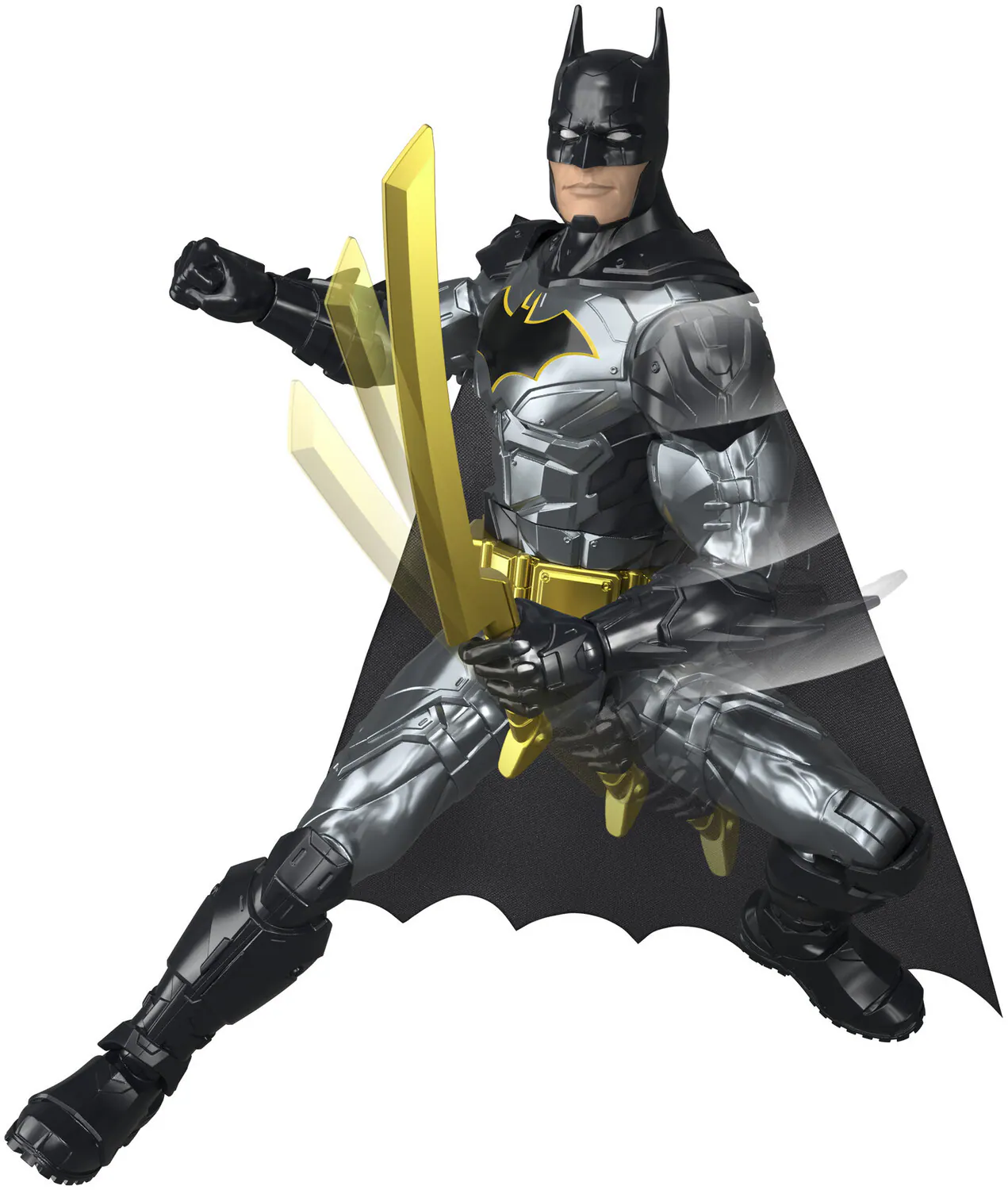 Alt View 4. Mattel - DC Crime Crusher Batman 12" Action Figure   - COLLECTIBLES - Multicolor.