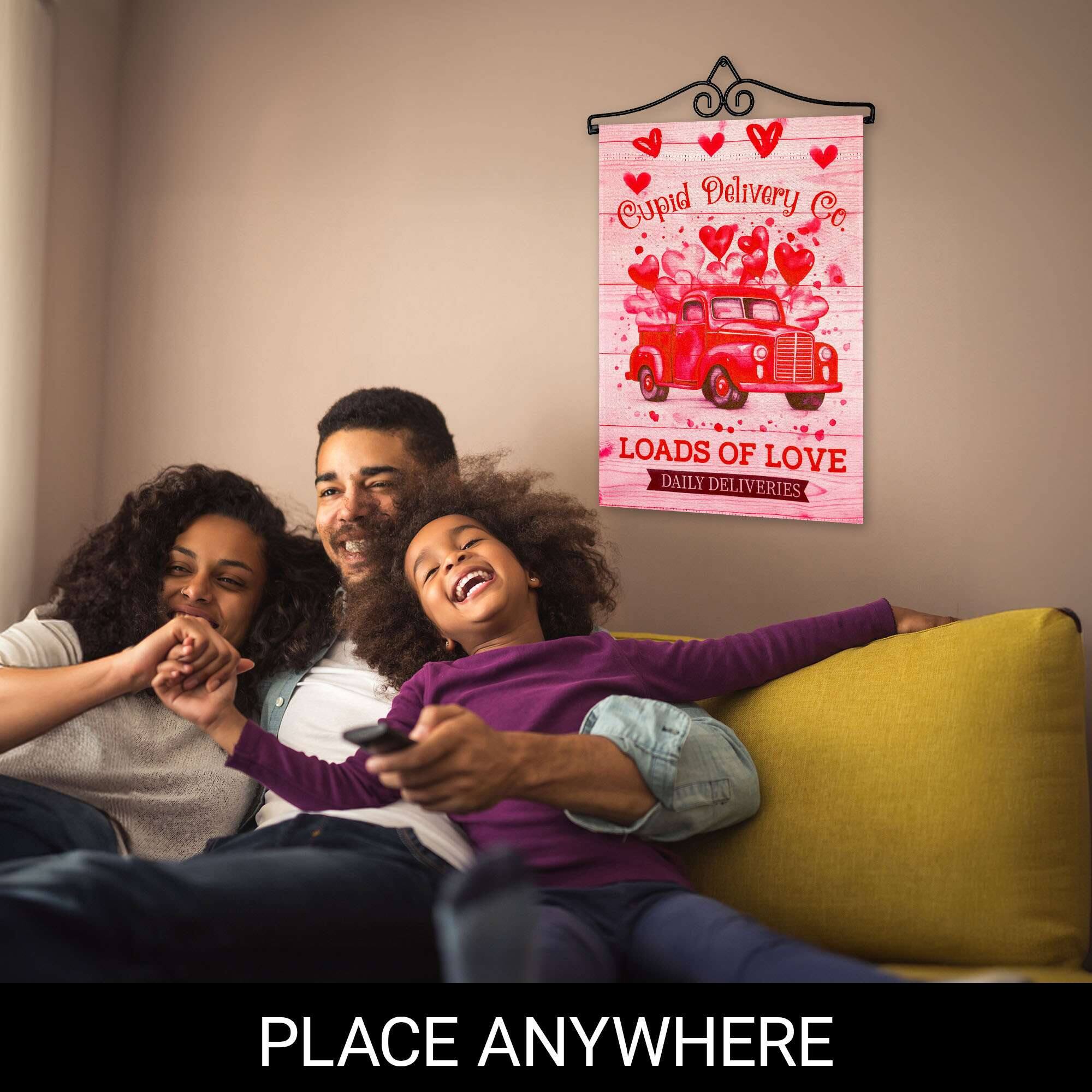 Cupid Delivery Co.  
LOADS OF LOVE  
DAILY DELIVERIES  

PLACE ANYWHERE
