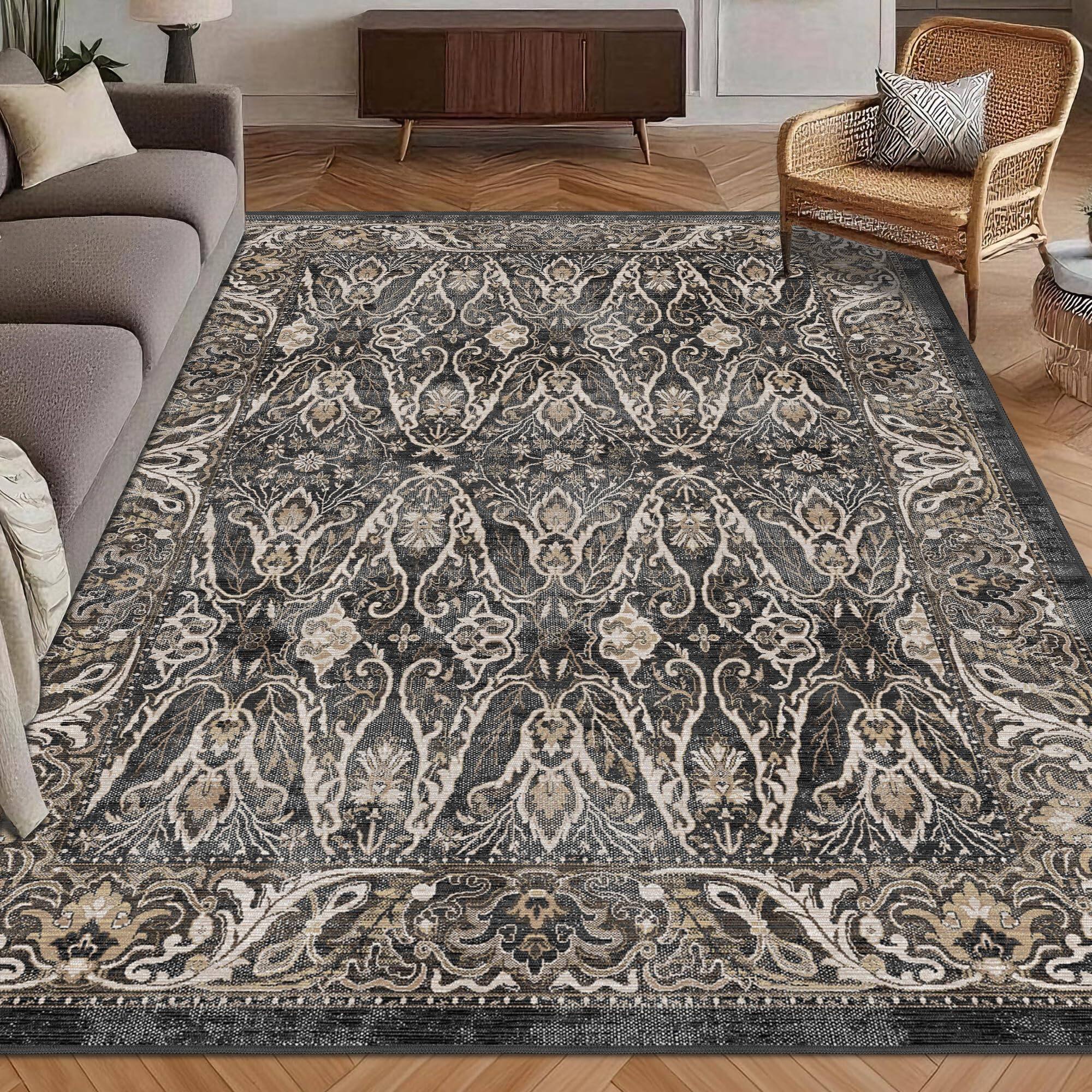 Ebony and Taupe 3' x 5' (Rectangular)