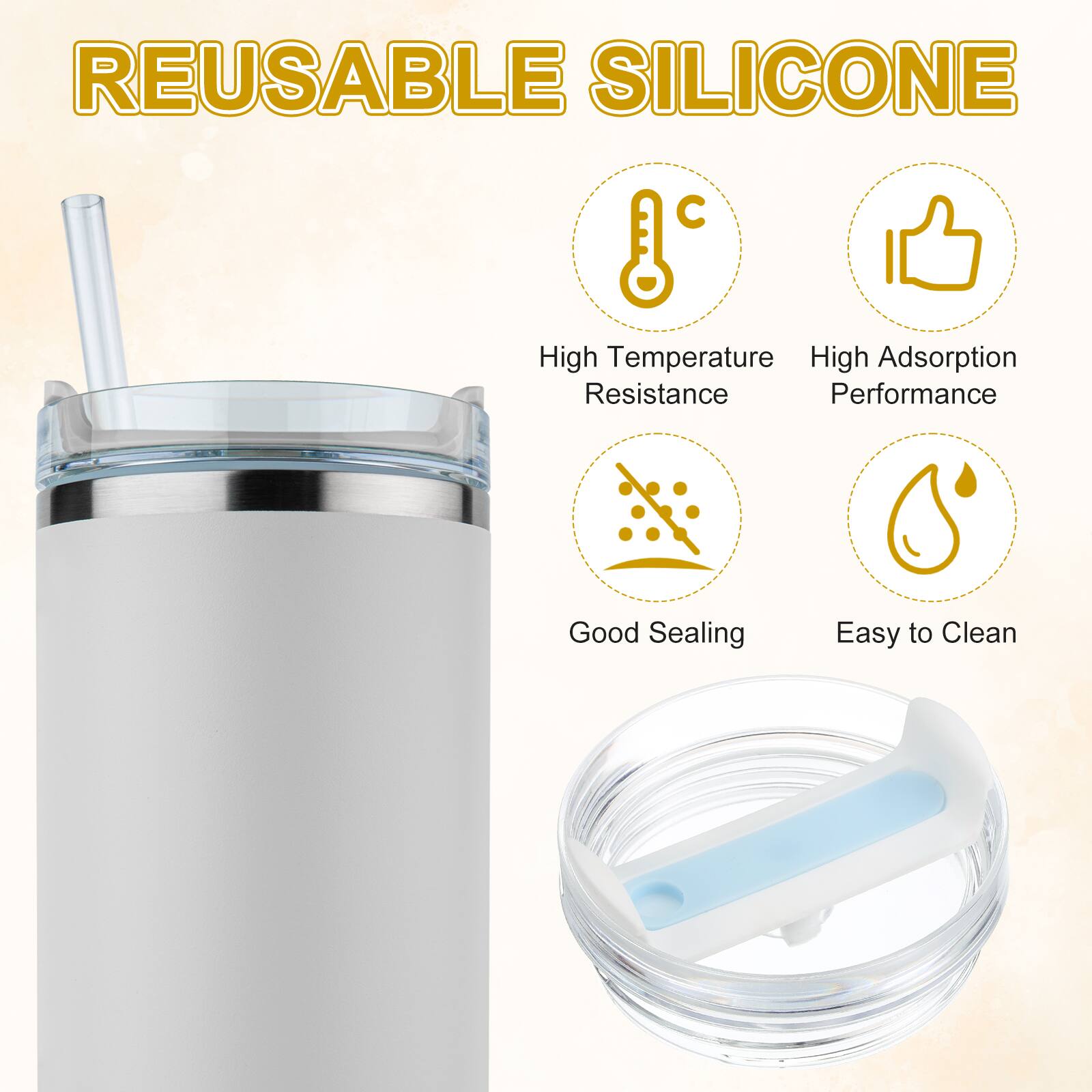 REUSABLE SILICONE

- High Temperature Resistance
- High Adsorption Performance
- Good Sealing
- Easy to Clean