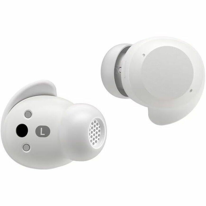 Alt View 7. LG - LG xboom Buds Earset - Google Assistant, Siri - Stereo - Wireless - Bluetooth - Earbud - Binaural - In-ear - MEMS - White.