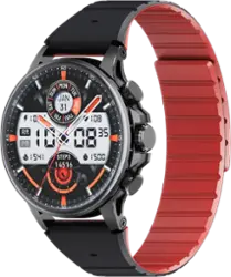 IMIKI - HOLO Ultra Smartwatch with Fitness Tracker, 1.6" AMOLED Display, 3D Dynamic Dial, Answer/Make Call, IP68 Waterproof - Black - Front_Zoom