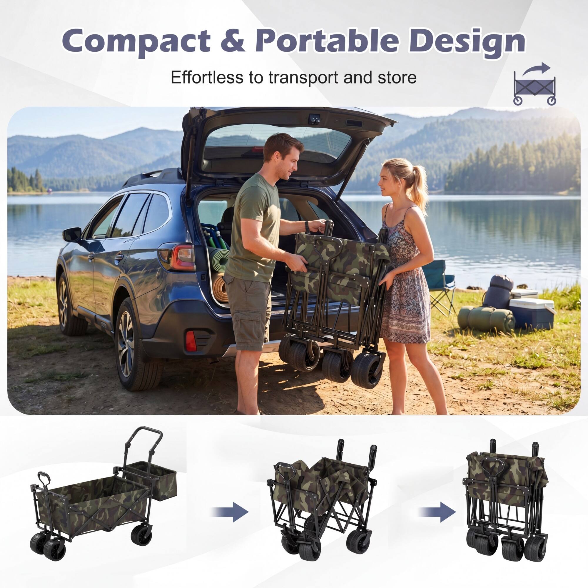 Compact & Portable Design  
Effortless to transport and store
