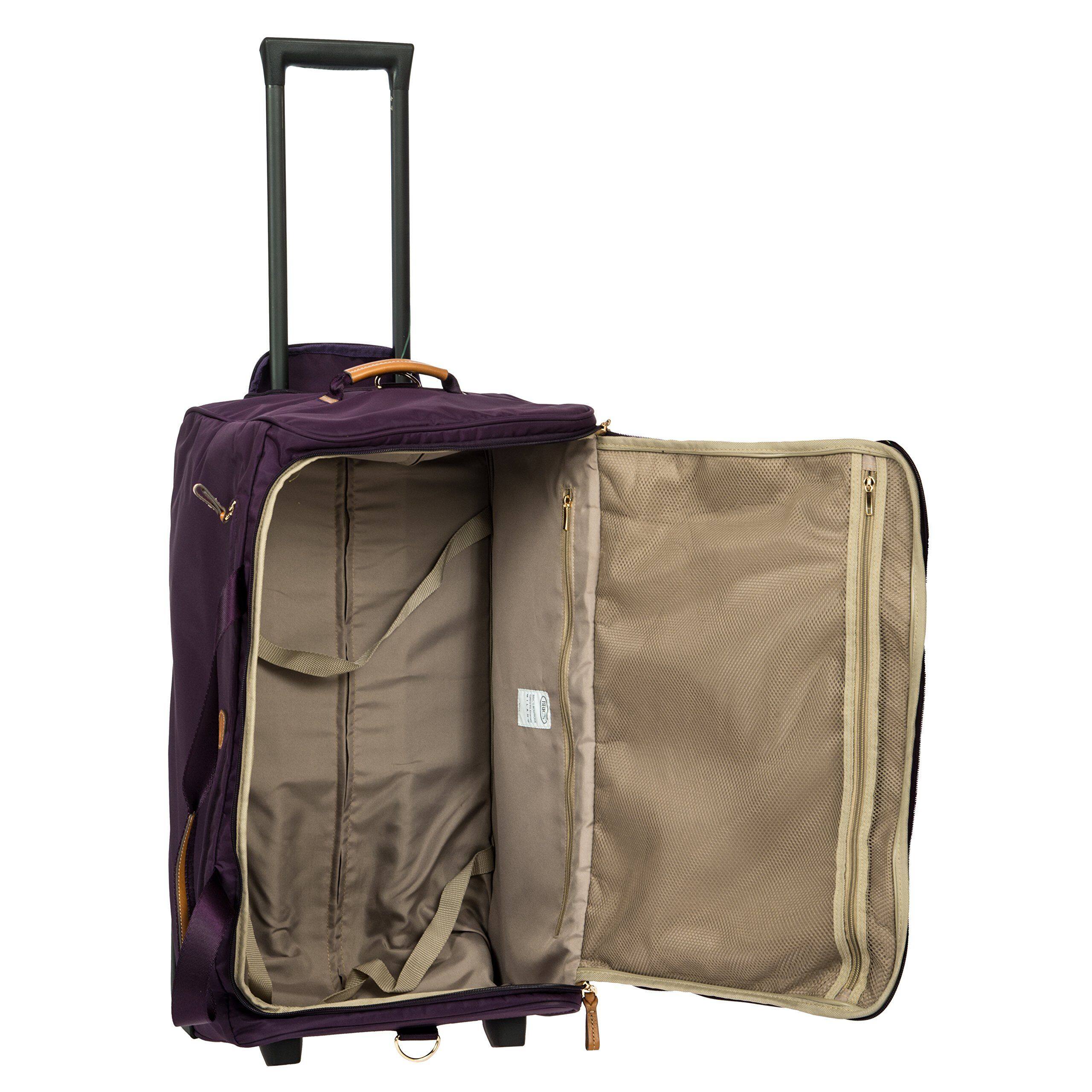 Angle. Bric's - Bric's X-Bag 28" 2-Wheel Wheeled Duffel Bags Violet - Violet.