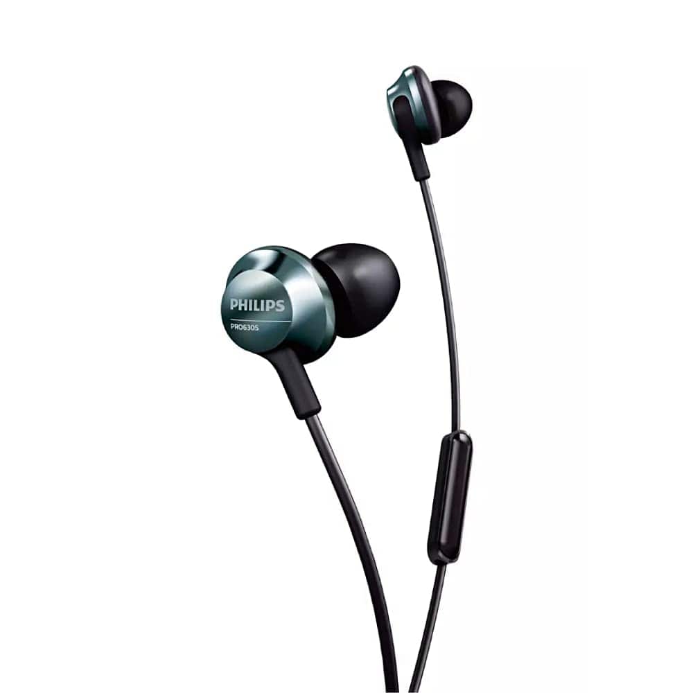 Philips - In-Ear Headphones, High-Res Audio, 12.2mm Drivers, Mic, Noise Isolation, Ergonomic Design, 3 Sizes Ear Caps (PRO6305BK) - Black price history on PriceWatchPro