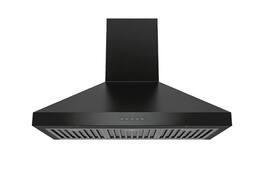 Hauslane - 36 inches - Convertible - Wall Range Hood - Matte Black
