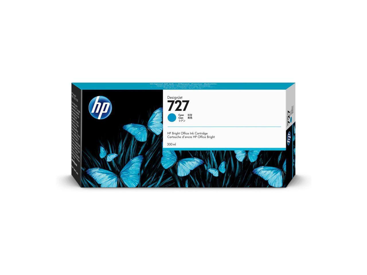 hp DesignJet 727 Cyan  
HP Bright Office Ink Cartridge  
Cartouche d'encre HP Office Bright 300ml