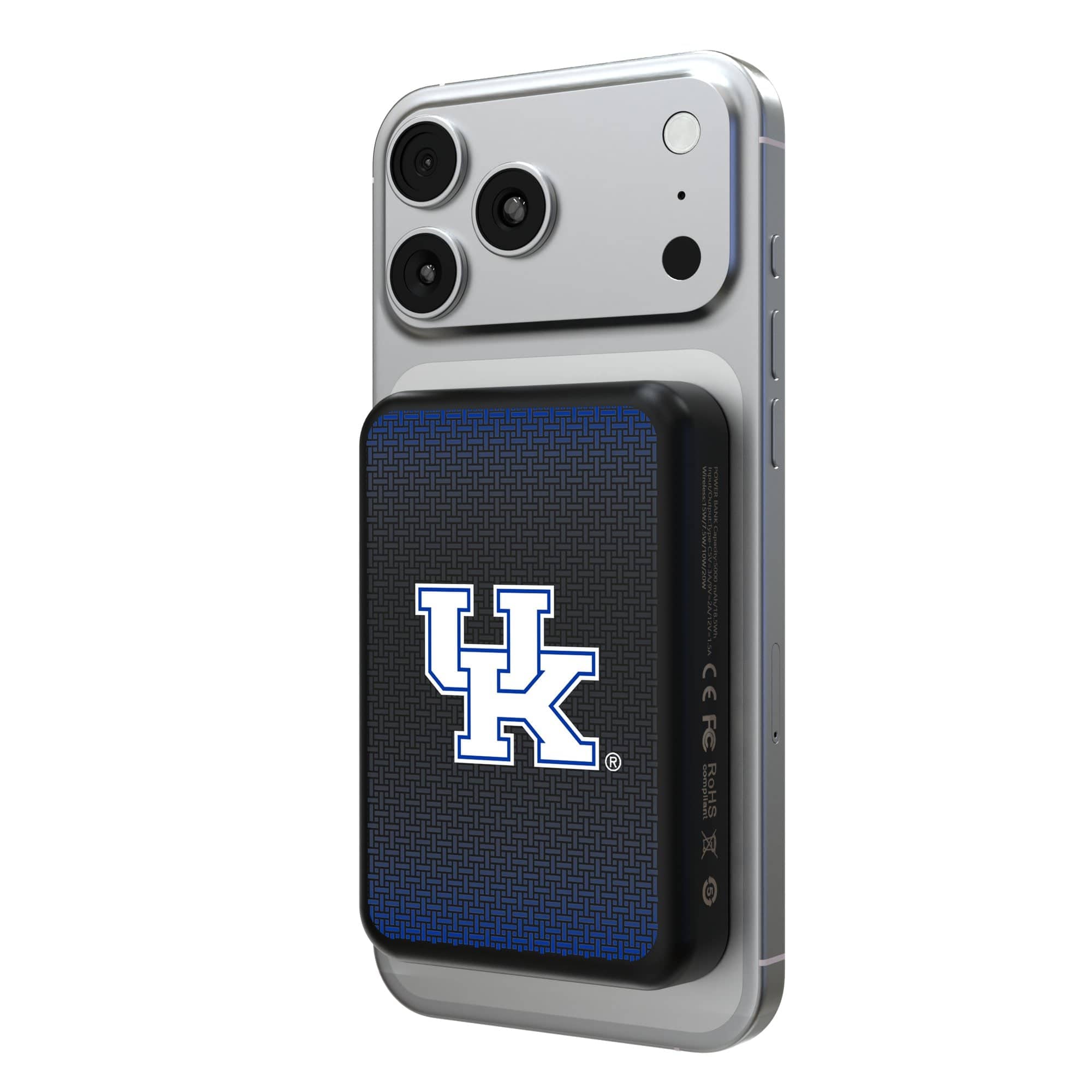 Keyscaper - Kentucky Wildcats Wireless Magnetic Power Bank - Black
