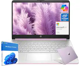 HP - 14'' Laptop-Intel N150 Processor-8GB Memory-128GB UFS-Windows 11 Home - Lavender