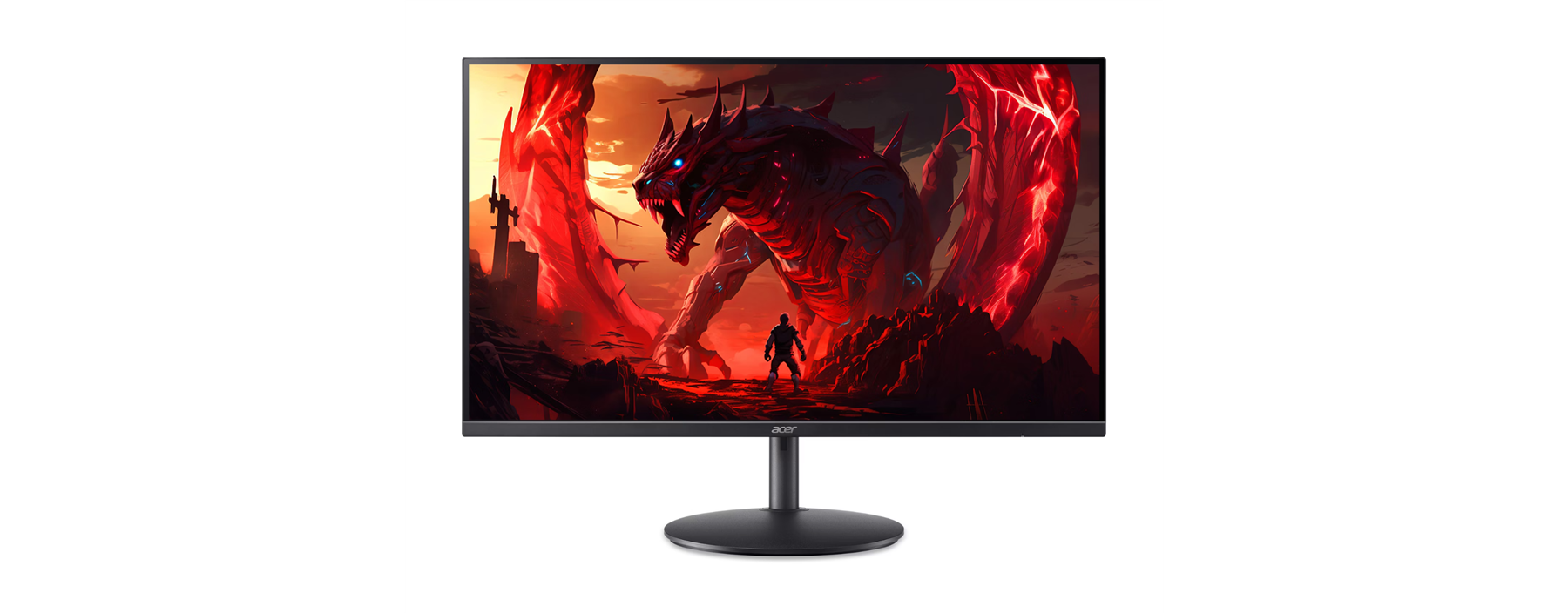 Front. Acer - 31.5" Nitro XF320QK P0bmiiphx Gaming Monitor 4K UHD 144Hz 250Nit 1ms 100x100mm VESA Mount AMD FreeSync Premium HDMI.