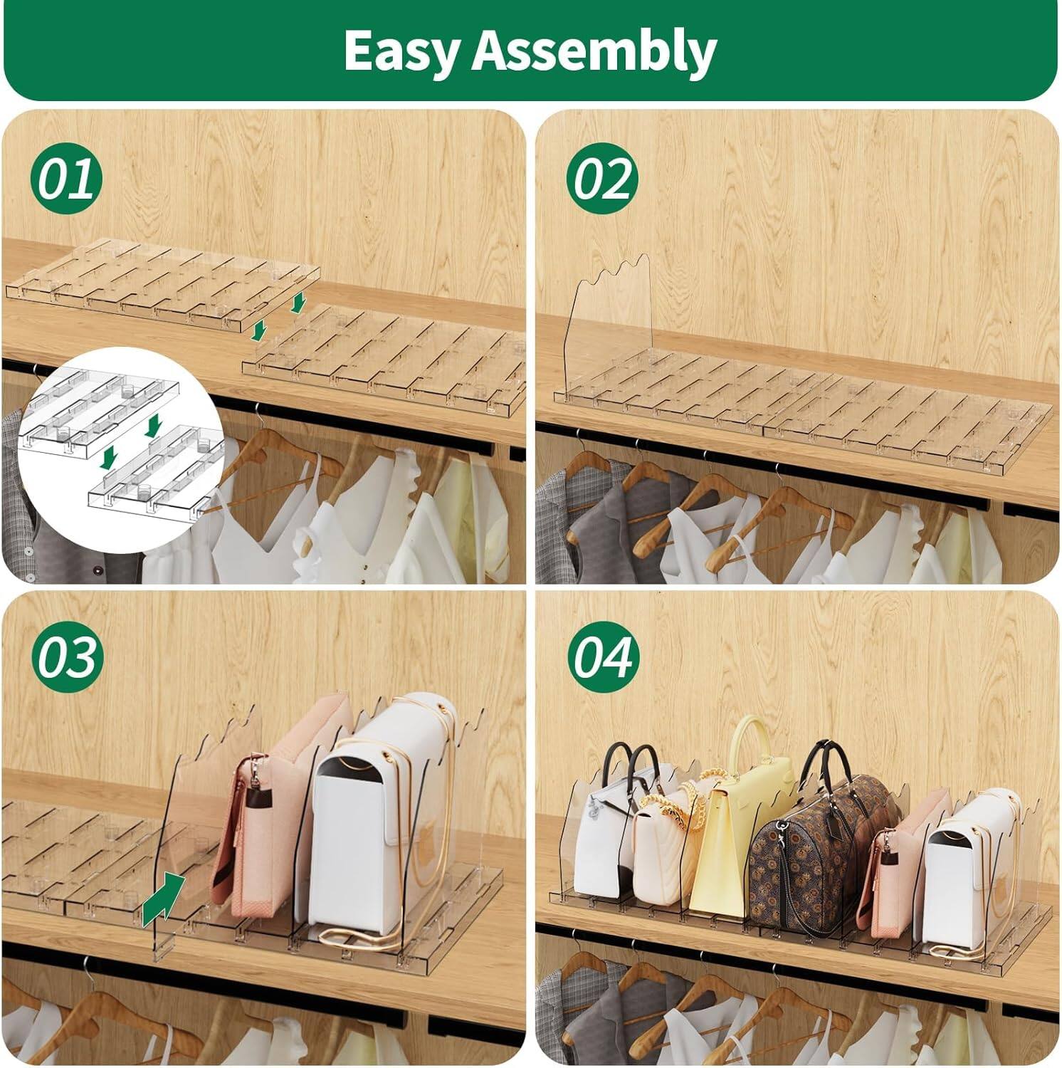 Easy Assembly
01
02
03
04