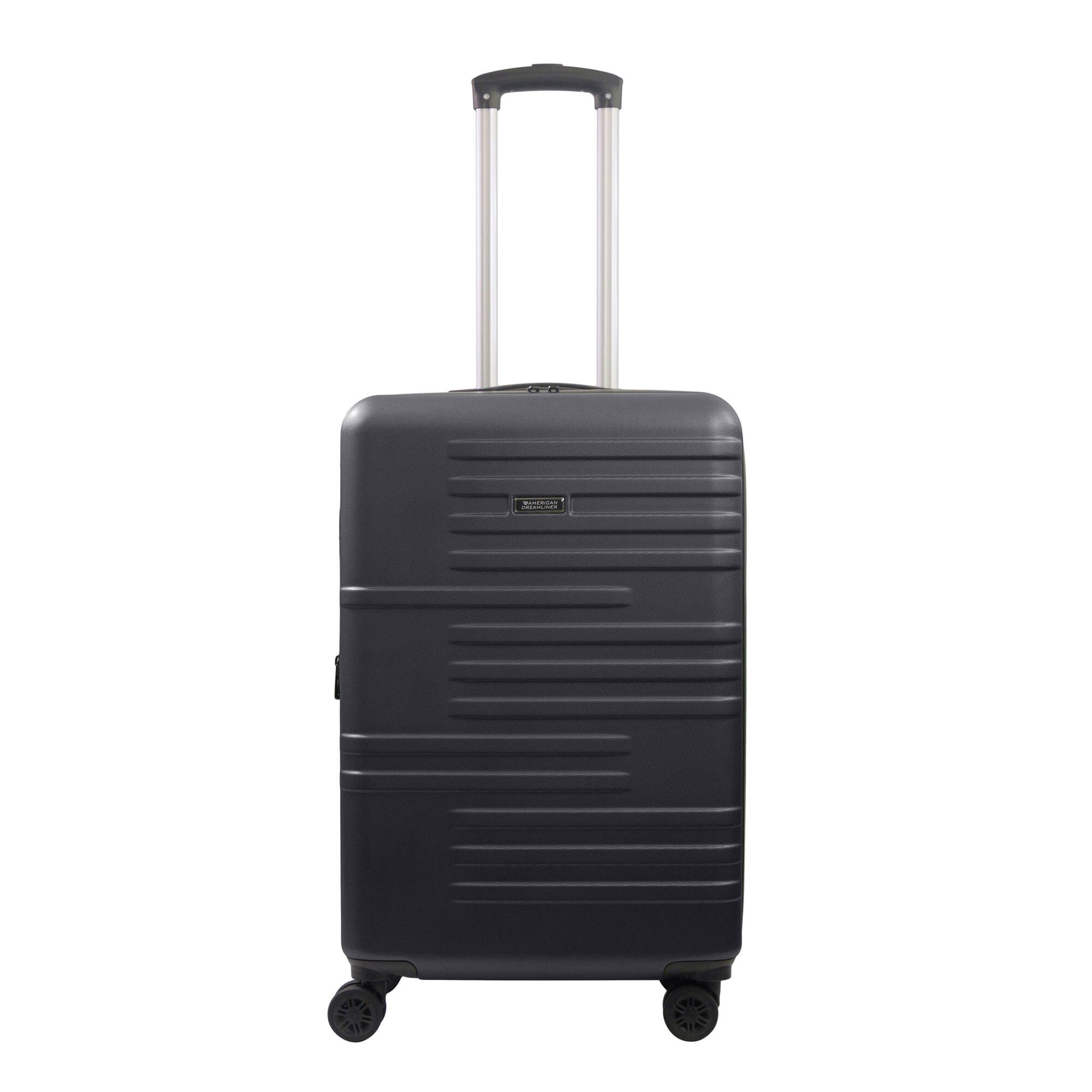 Front. American Dreamliner - 26.5" Hardside Luggage with Expansion - BLACK.