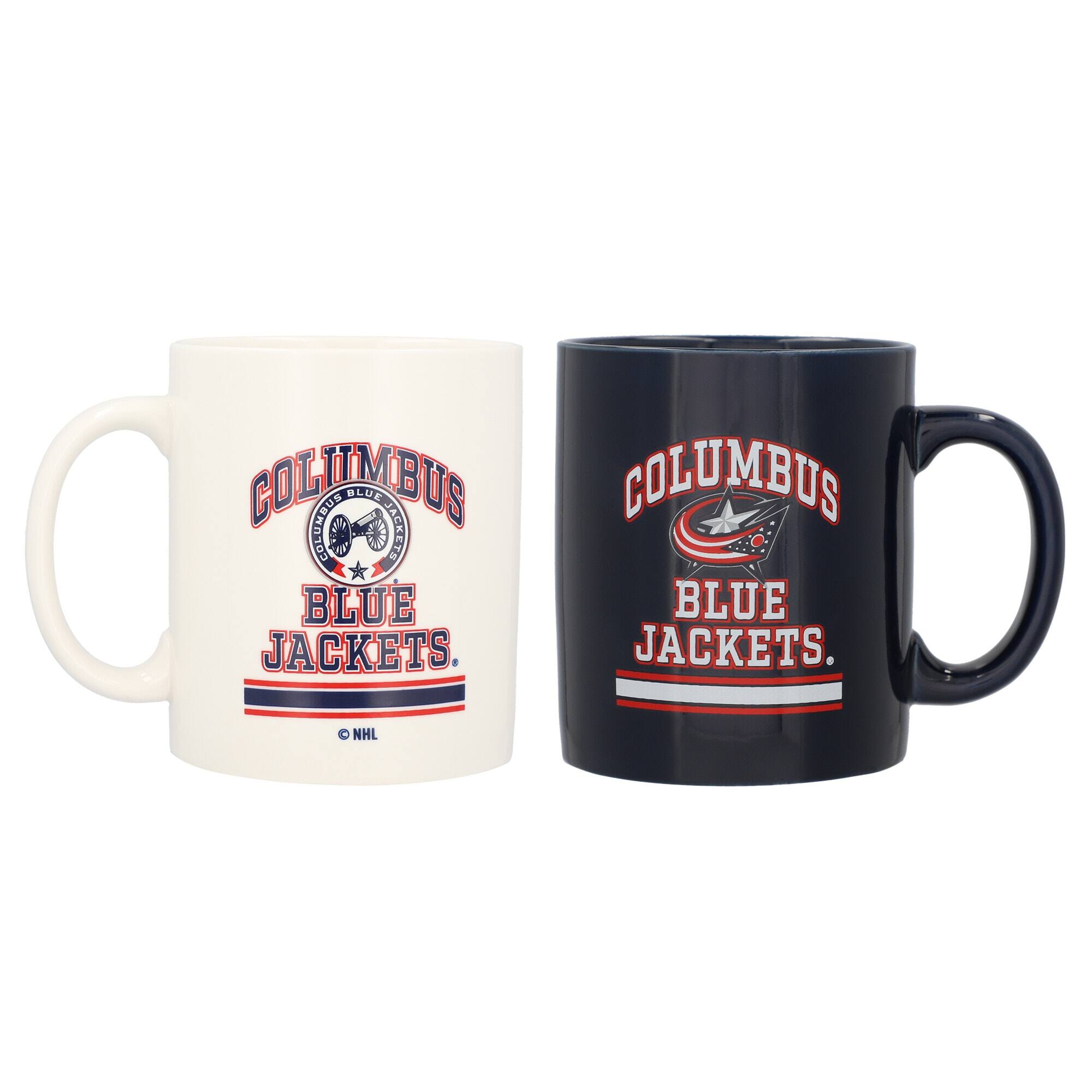 Logo Brands - Columbus Blue Jackets Two-Pack 15oz. Color Mug Set - Multicolor