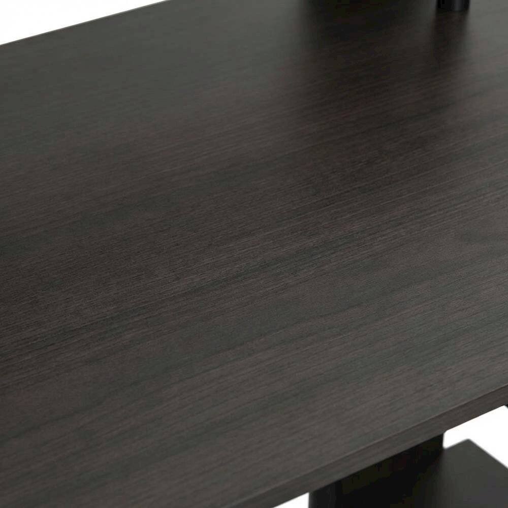 Alt View 1. BisonOffice - Walnut Finish Computer Writing Desk with Modern Design and Sturdy Build - WALNUT/BLACK.