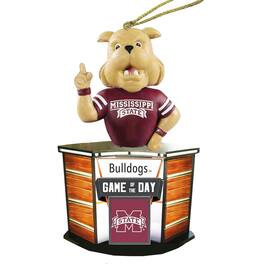 Santa's Workshop - Mississippi State Bulldogs 4" Game of the Day Ornament - Red