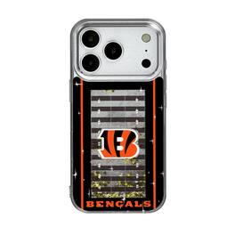 Keyscaper - NFL - Cincinnati Bengals iPhone Field Design Glitter Case - 15 - Multicolor