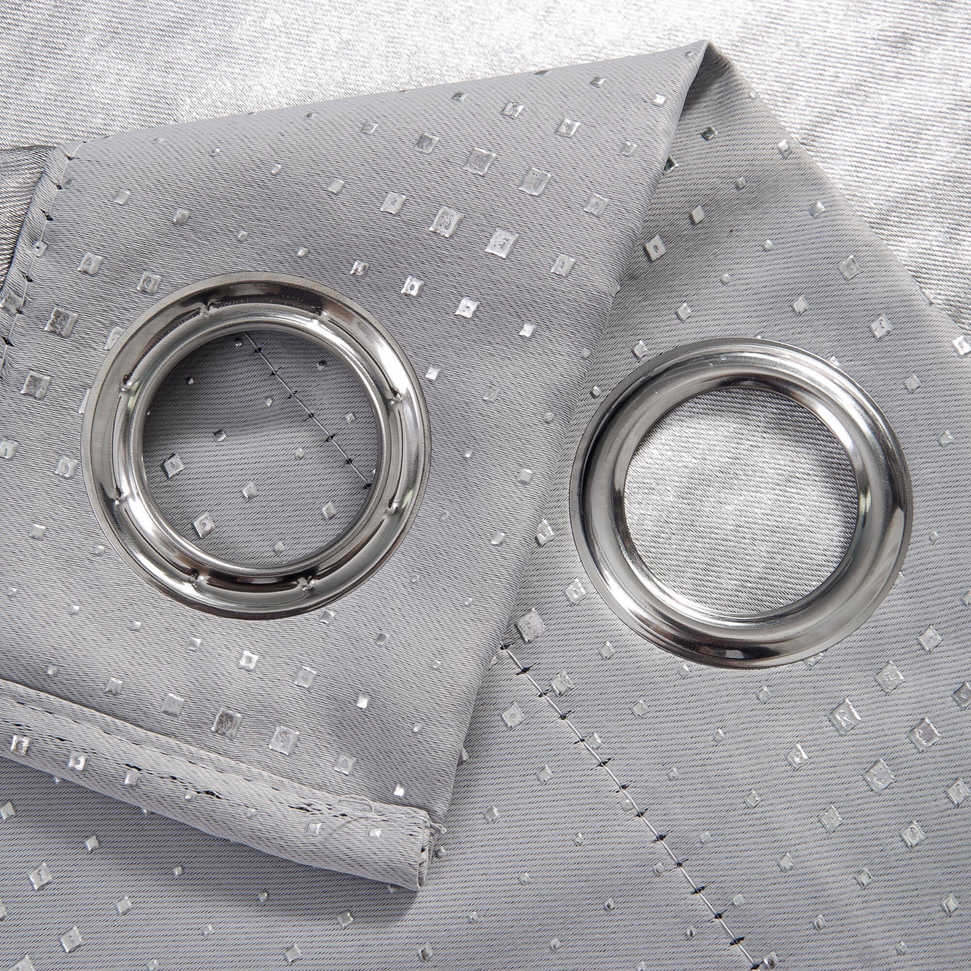 Angle. RT Designers Collection - Rt Designers Collection Transform Your Room With Gatsby Rubber Blackout Grommet Curtain Panel 54" X 90" Grey - Brown.