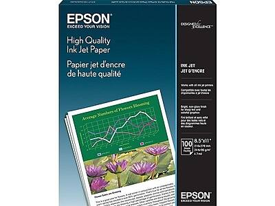 EPSON  
EXCEED YOUR VISION  

High Quality Ink Jet Paper  
Papier jet d'encre de haute qualité  

Average Numbers of Flowers Blooming  

8.5" x 11"  
100 sheets  
24 lb (80 g/m²)  

INK JET  
JET D'ENCRE  

Epson inkjet paper with all inkjet printers  
Compatible with all inkjet printers