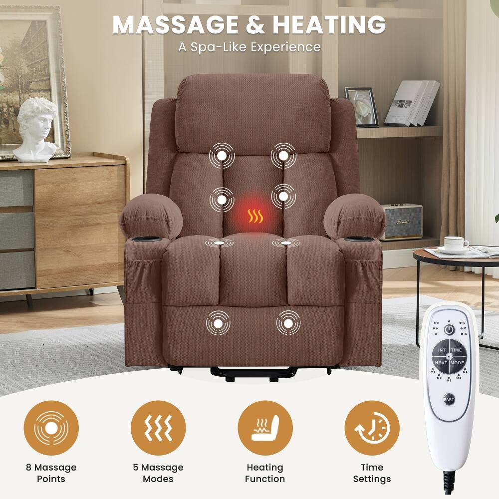 MASSAGE & HEATING  
A Spa-Like Experience

- 8 Massage Points
- 5 Massage Modes
- Heating Function
- Time Settings