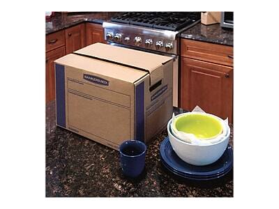 Alt View 3. Bankers Box - SmoothMove 17.25" x 12.63" x 12.38" Moving Box, 10/Bundle - Kraft.