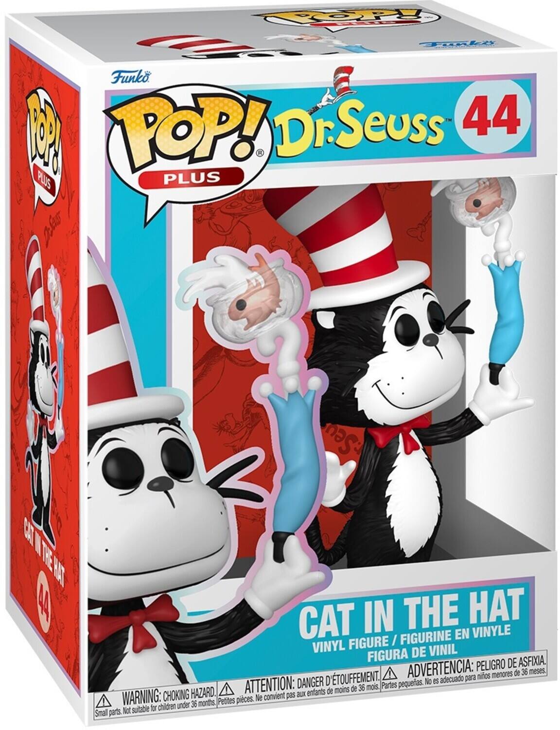 TOP Ti Funko A POP! Dr. Seuss TM 44 PLUS PLUS plg : Seur BA WTRE HAT L CAT IN THE HAT FIGURINE EN VINYLE FIGURE / VINYL DE VINIL FIGURA ASFIXIA. ADVERTENCIA: PELIGRO DE menores de 36 meses. D'TOUFFEMENT. adecuado para mios ATTENTION: DANGER pequeas. No es moins de 36 mois. Partes HAZARD. auX enfants de WARNING: CHOKING Petites pieces. Ne convient pas for children under 36 months, Small parts Not suitable