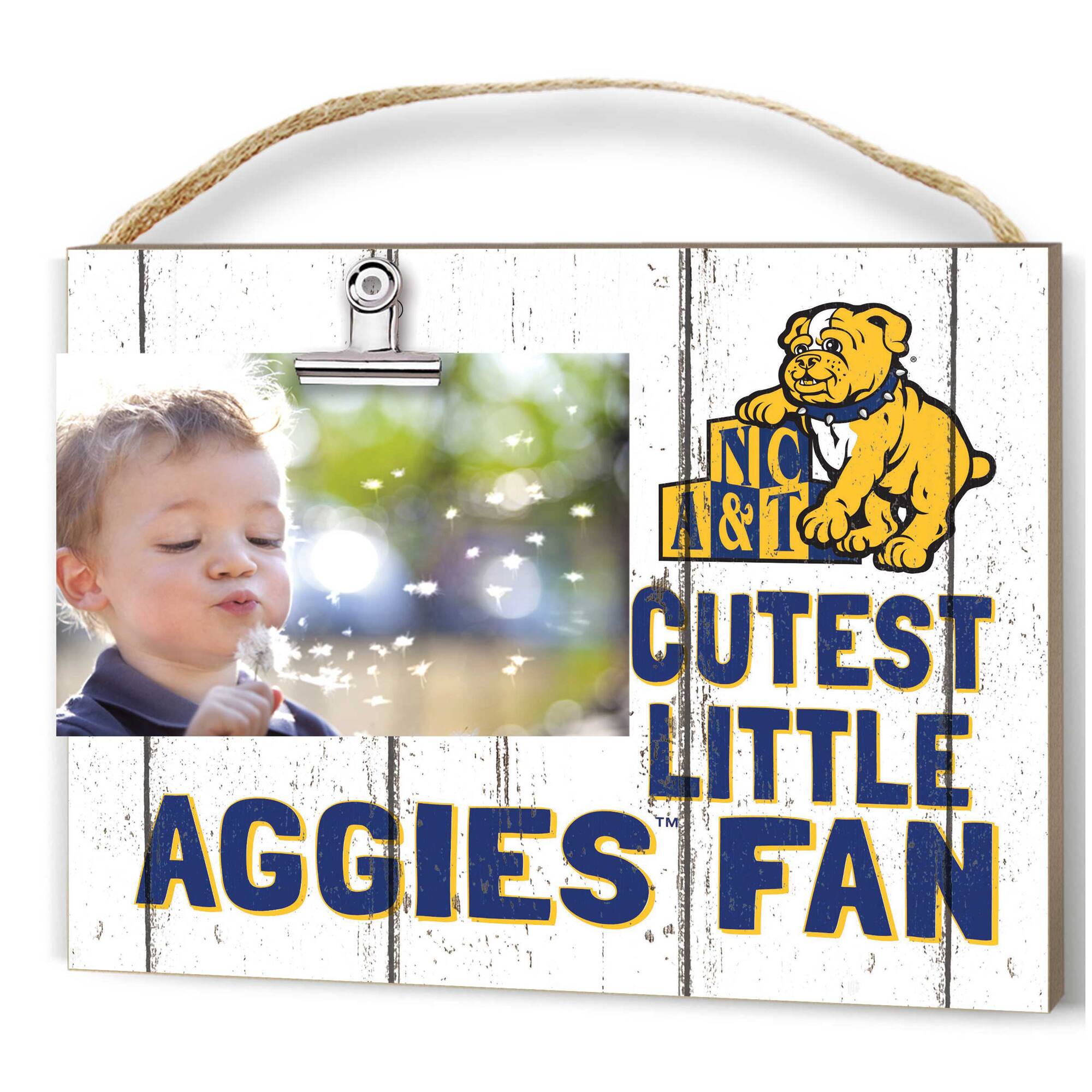 North Carolina A&T Aggies 8'' x 10'' Cutest Little Weathered Logo Clip Photo Frame
