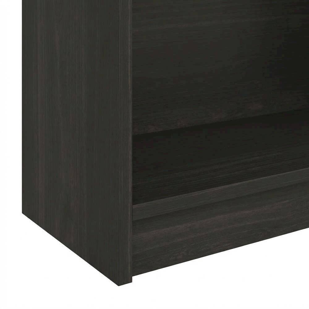 Alt View 2. FurniFact - 6-Tier Open Bookcase with Wood Finish for Organizing and Display - Espresso.