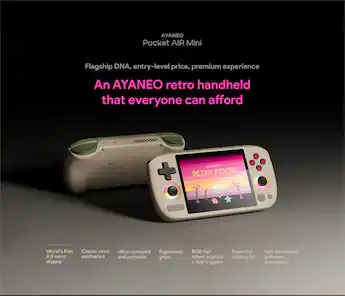 Pocket AIR Mini Android Gaming Handheld – 2GB RAM, 32GB Storage Pocket AIR Mini Android Gaming Handheld – 2GB RAM, 32GB Storage