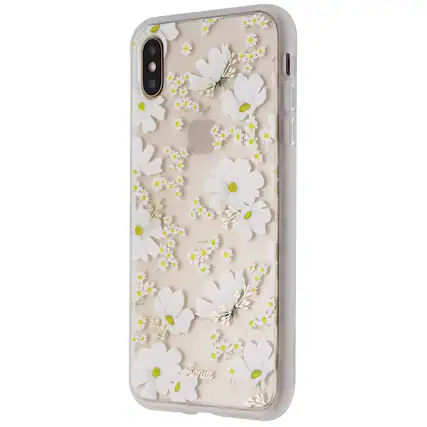 Front. Sonix - Sonix Hybrid Case for Apple iPhone Xs Max - Clear / Ditsy Daisy (White Flowers) - Clear.