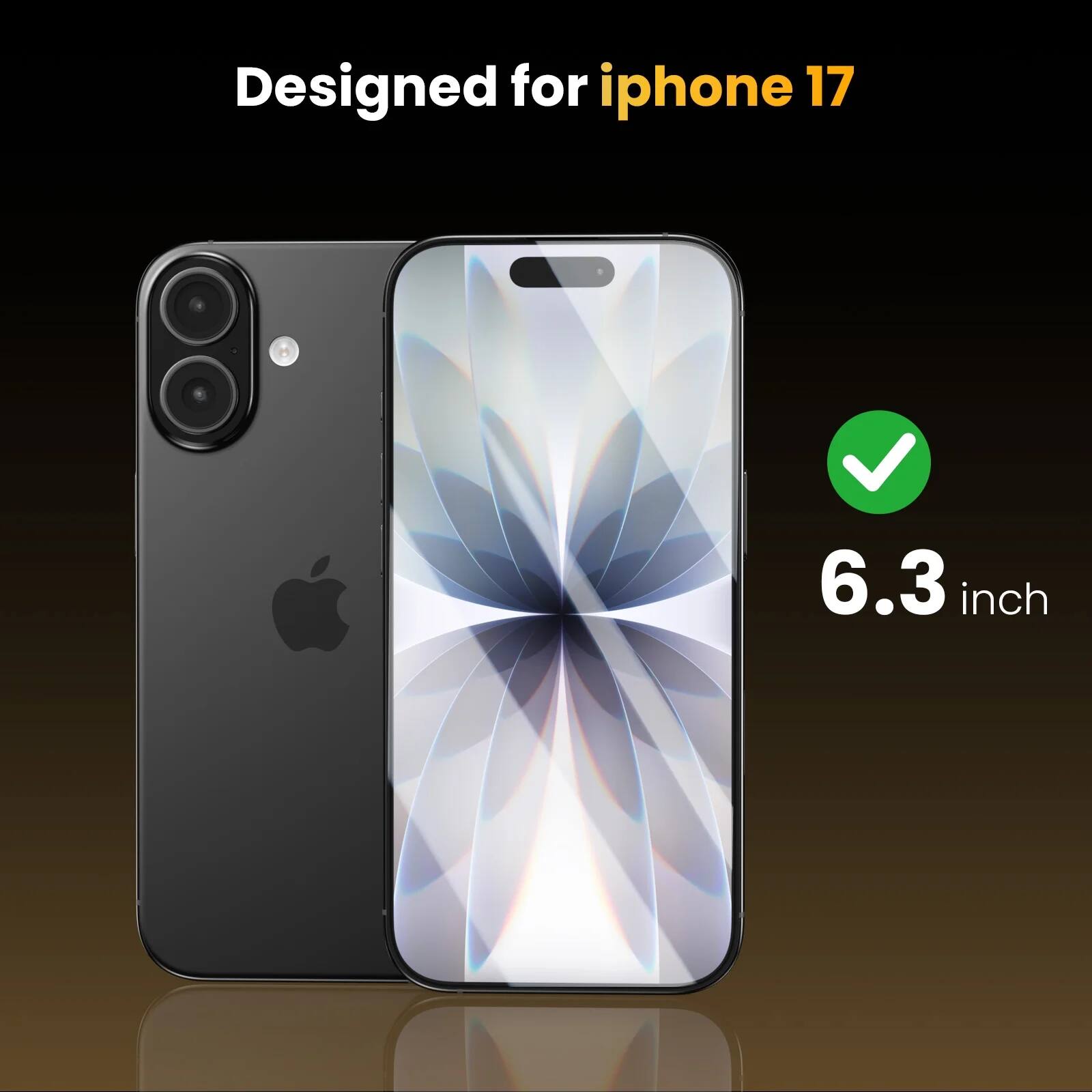 Designed for iPhone 17  
6.3 inch