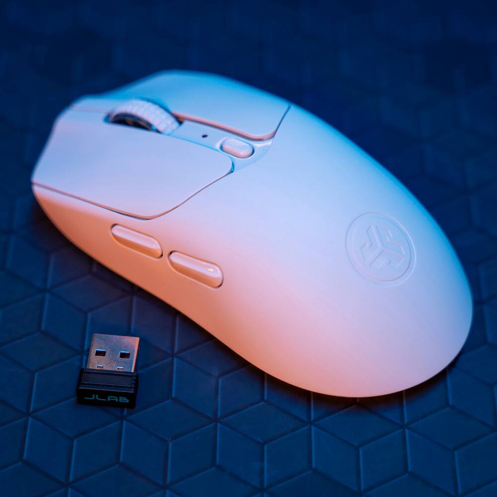 Back. JLab - Nightfall Wireless Gaming Mouse - White.