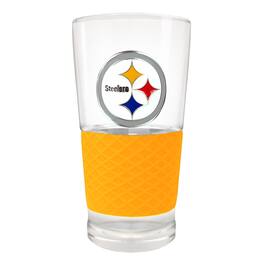 Great American Products - Pittsburgh Steelers 22oz. Pilsner Glass with Silicone Grip - Yellow
