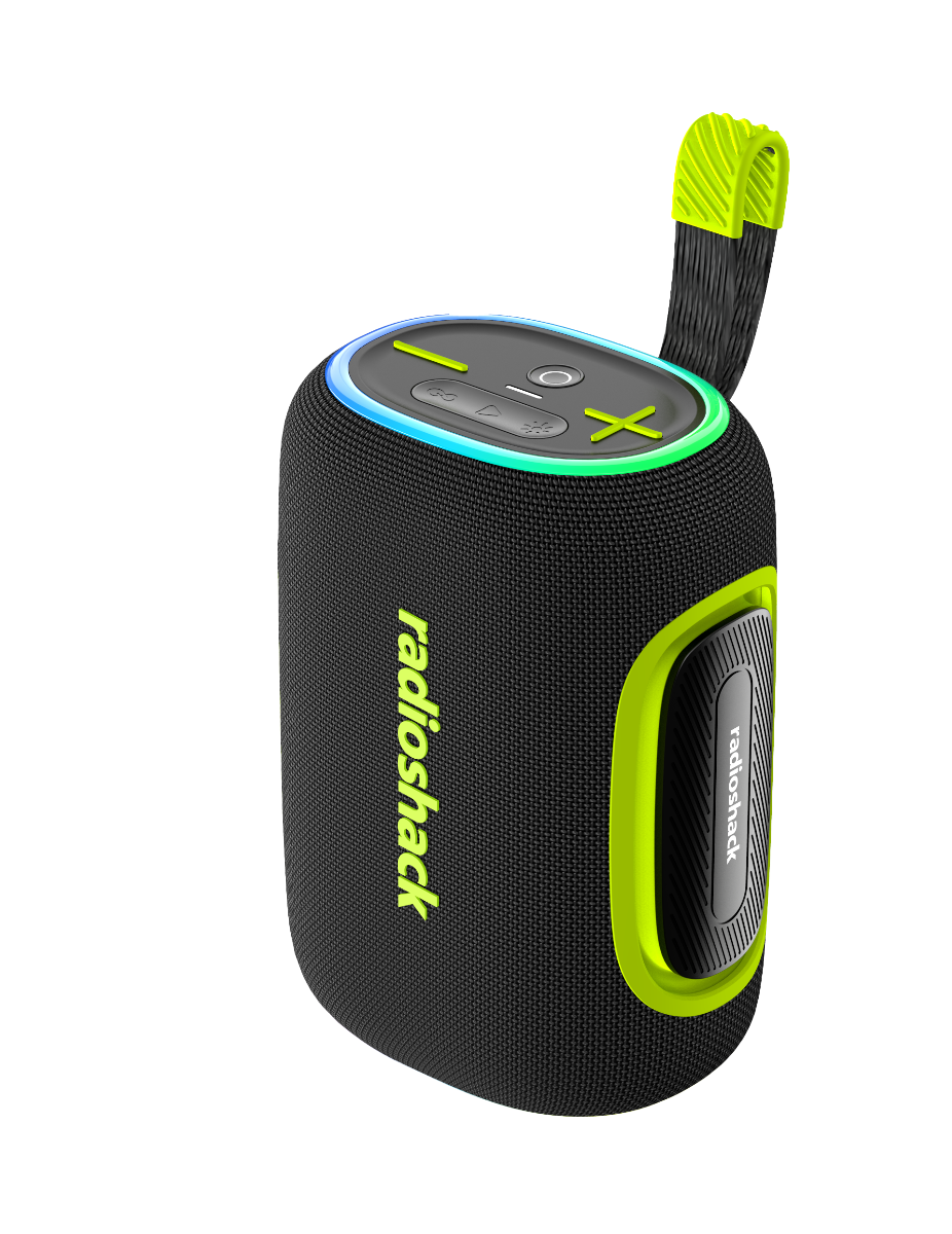 RadioShack - 40W IPX5 Live Sound Portable Speaker Black & Green