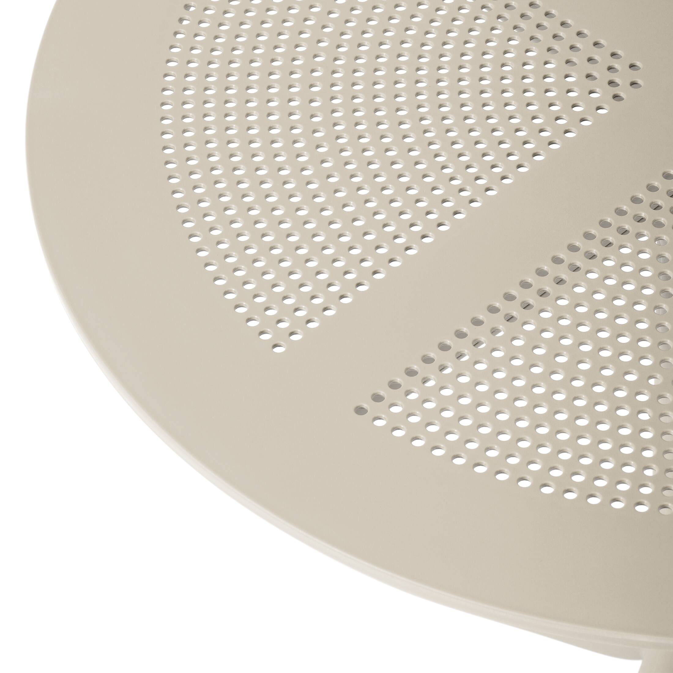 Alt View 3. WestinTrends - WestinTrends Playa 31.5" Round Plastic Outdoor Patio Dining Table for 4 - Sand.