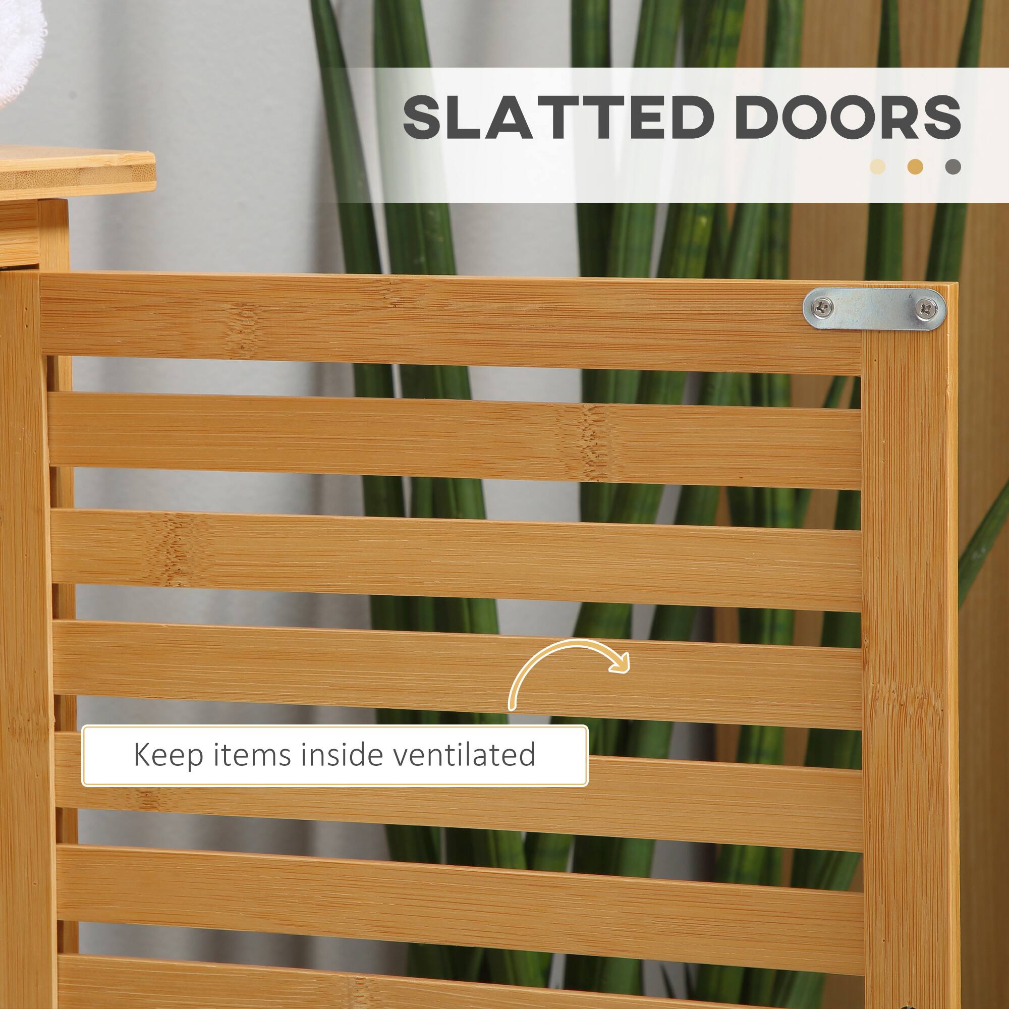 SLATTED DOORS

Keep items inside ventilated