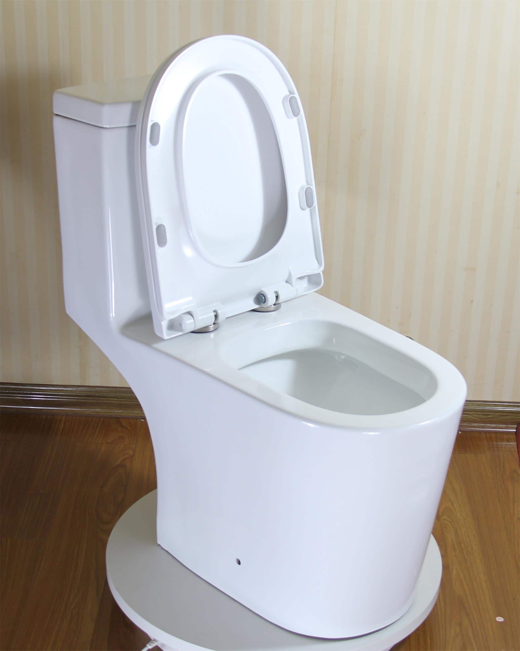 Boyel Living - Upflush Toilet For Basement 600W Macerating System Dual Flush 1725 ADA Comfort Soft Close Seat 3 Water Inlets - White