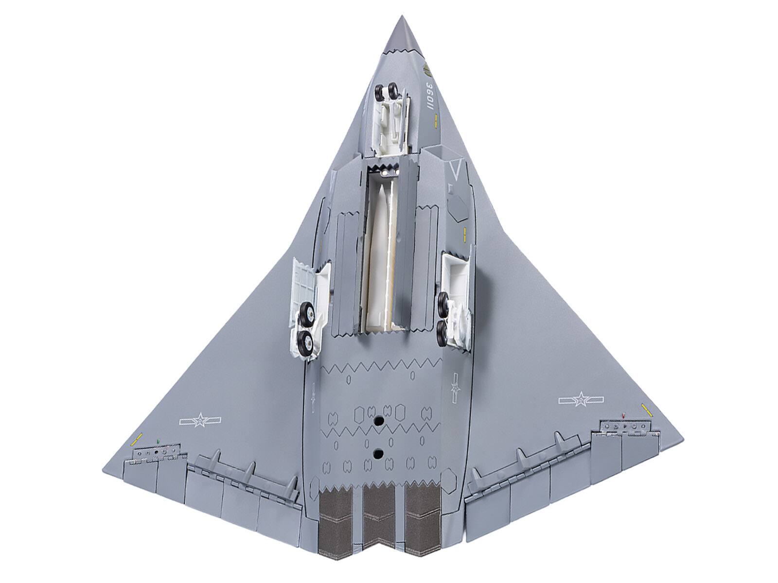 Left. Air Force 1 - CAC J-36 Stealth Fighter Chinese Military People’s Liberation Army Air Force 1/100 Diecast Model Air Force 1 - Multi.