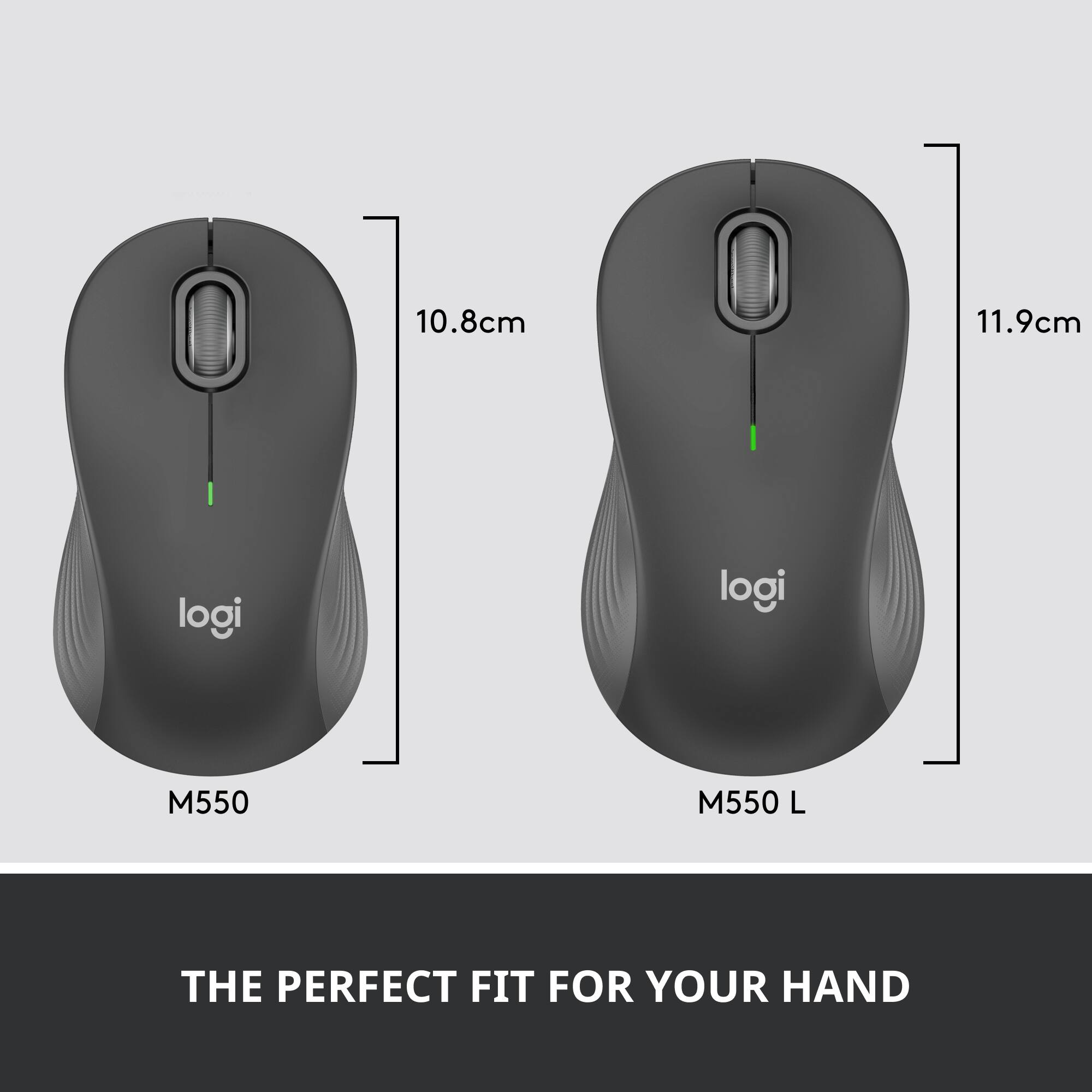 The perfect fit for your hand: Logi M550 L.